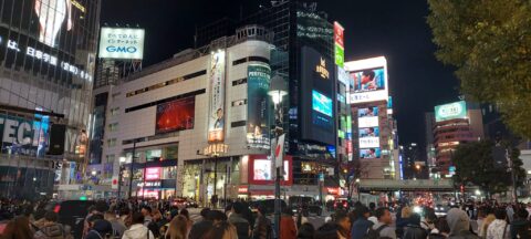 Famous Shibuya crossing in Tokio