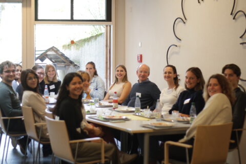 Group photo during lunch