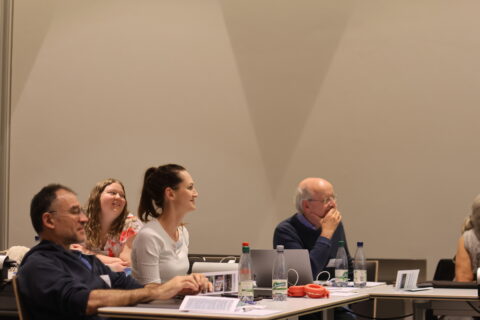 Advisory board members and professors in the audience